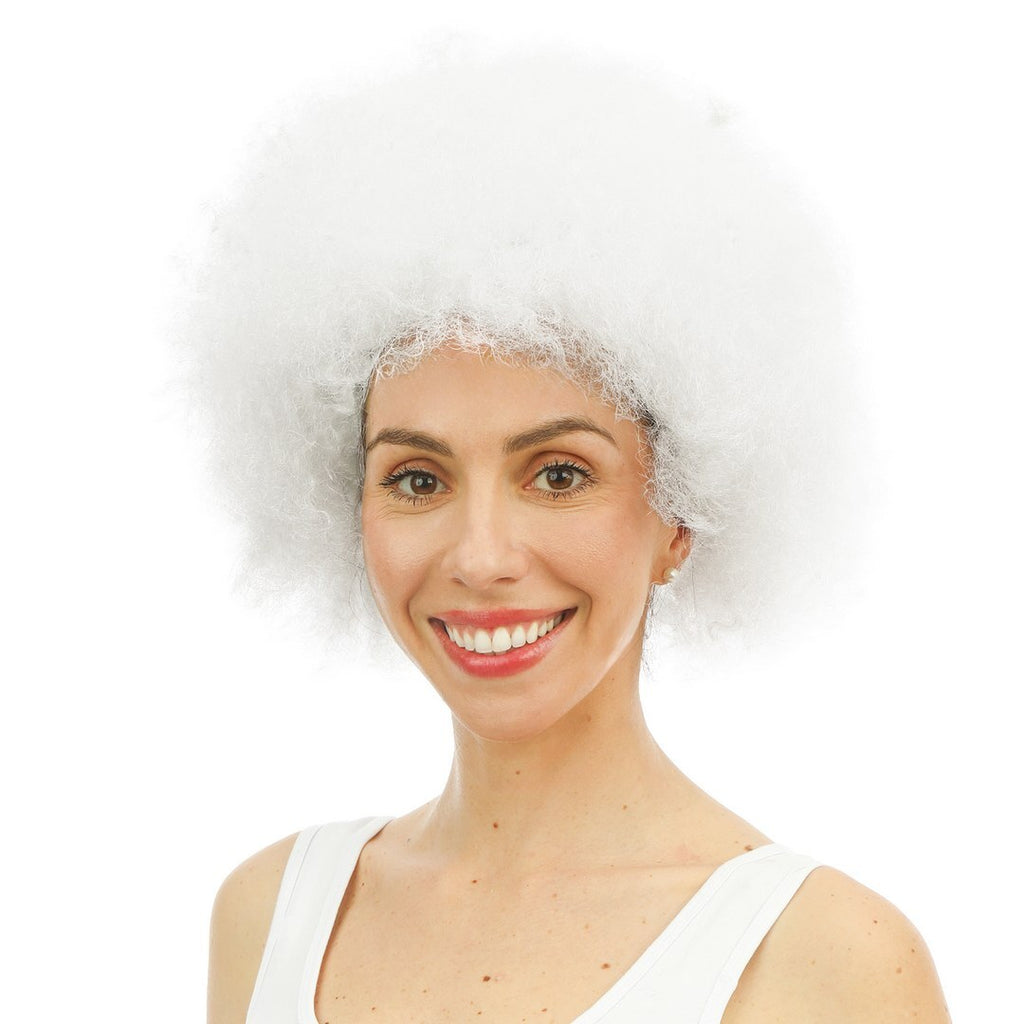 Afro-Perücke - weiß