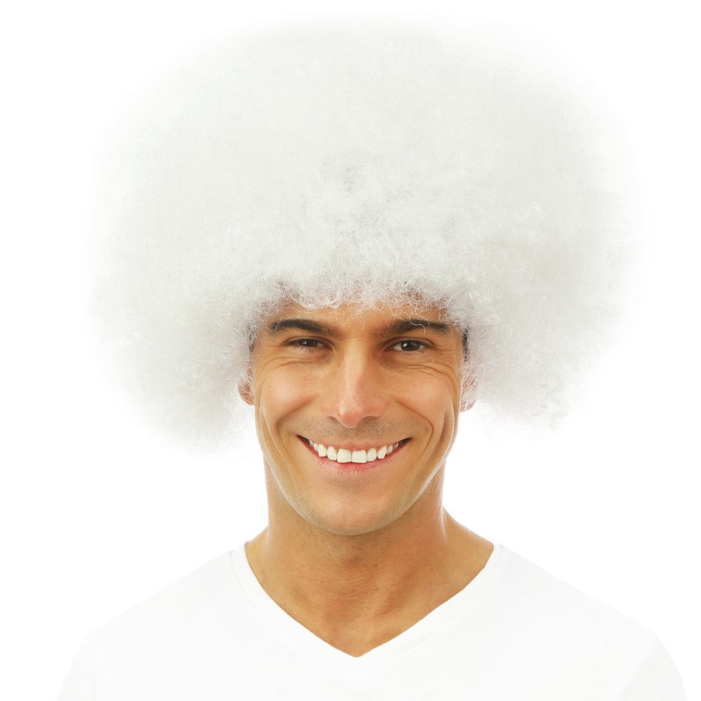 Afro-Perücke - weiß