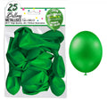 25 ballons métallisés couleur vert profond