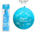 Giant Happy Birthday balloon blue