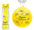 Giant Happy Birthday Balloon Yellow
