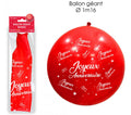 Ballon géant Joyeux Anniversaire rouge