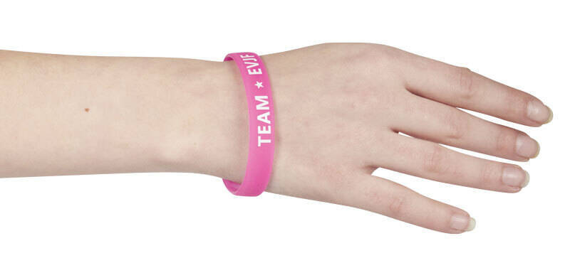 Armband Team JGA - rosa - 6er-Pack