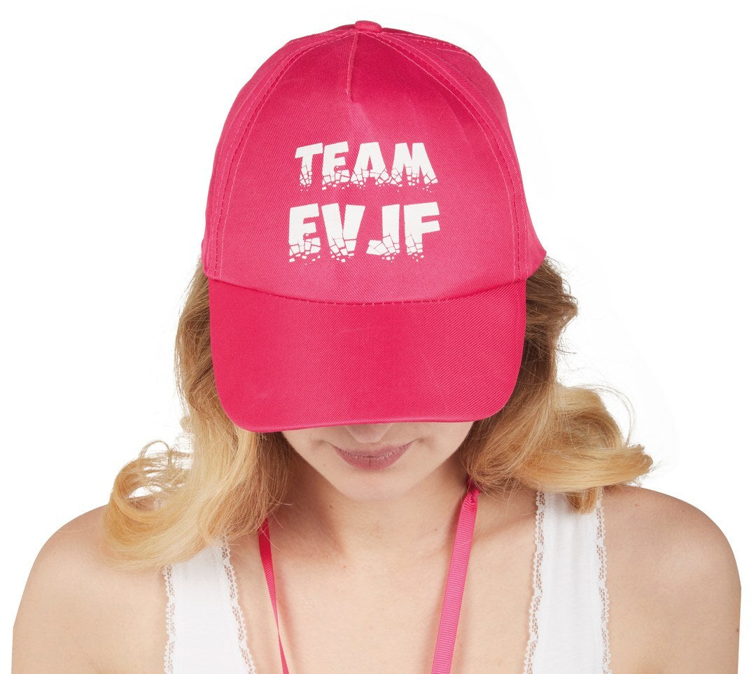 Casquette Team EVJF - rose - adulte