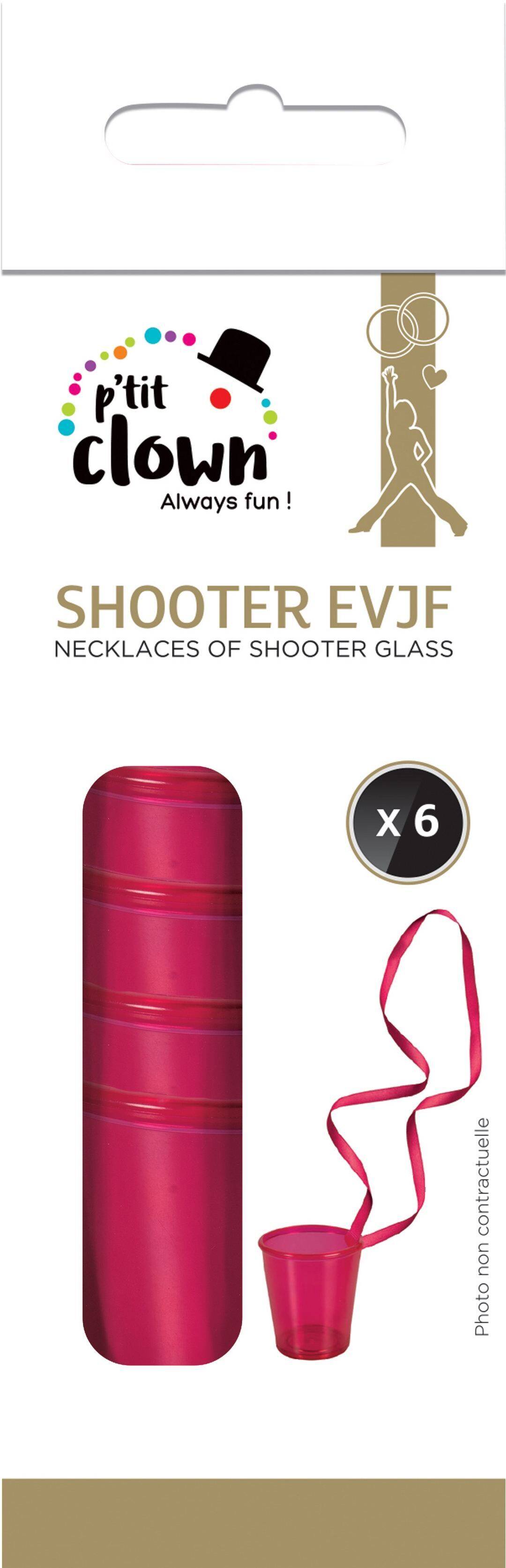 Collier-Shooter - 6er-Pack - Pink