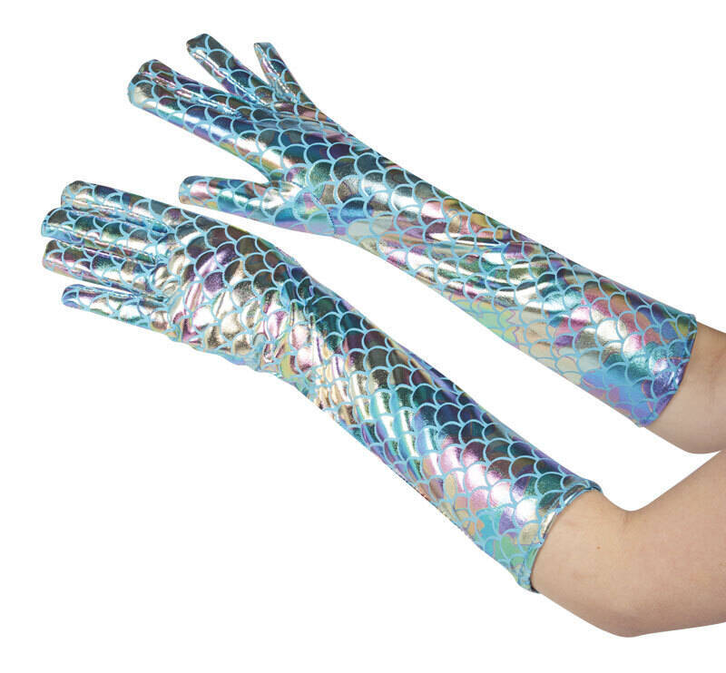 Gants longs sirène - 40 cm