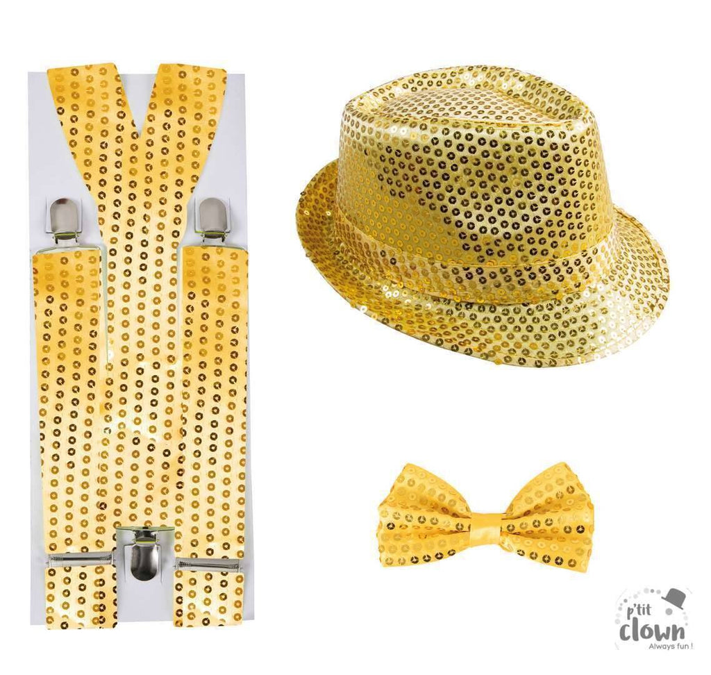 Pailletten-Disco-Set – gold