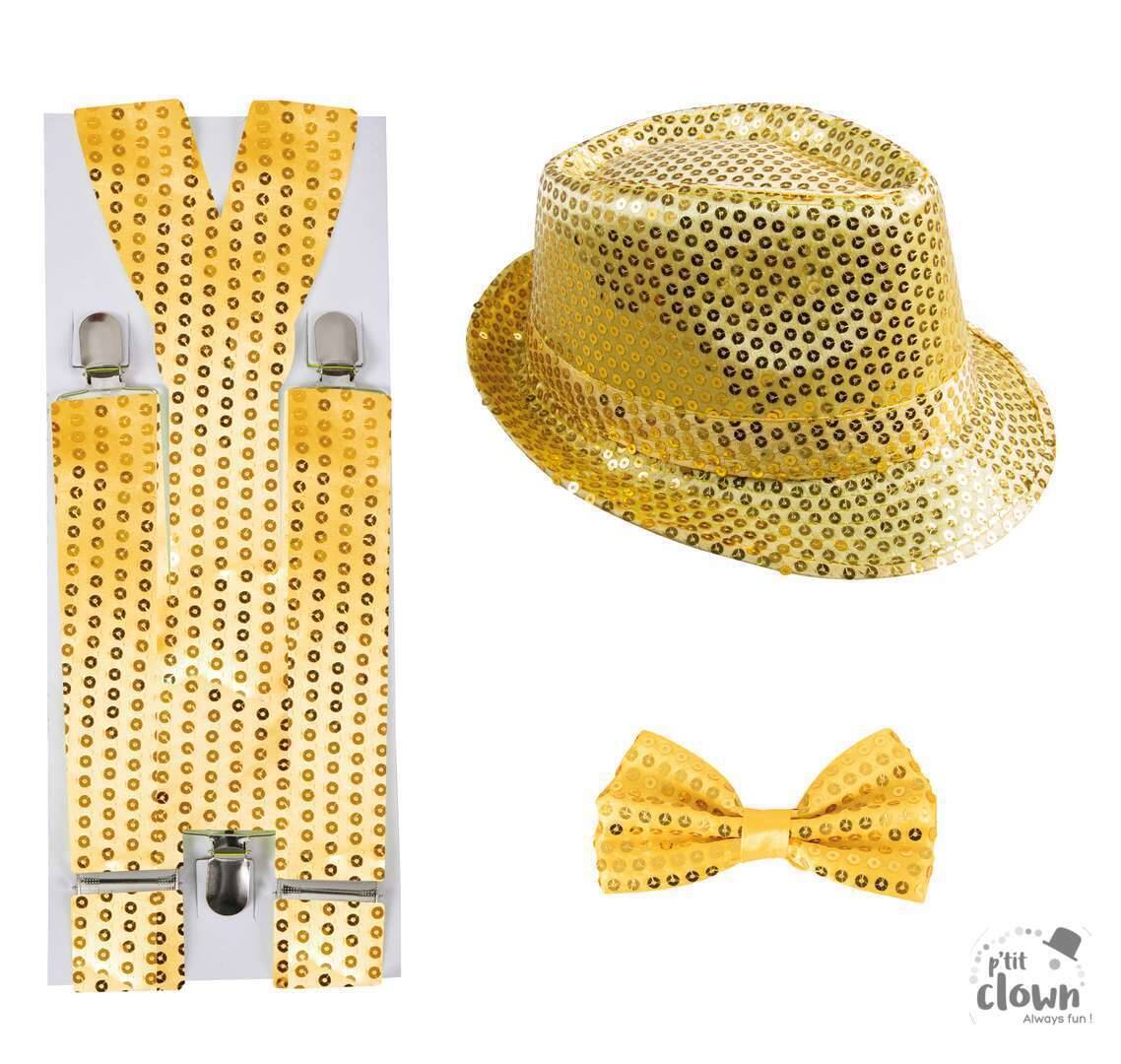 Pailletten-Disco-Set – gold