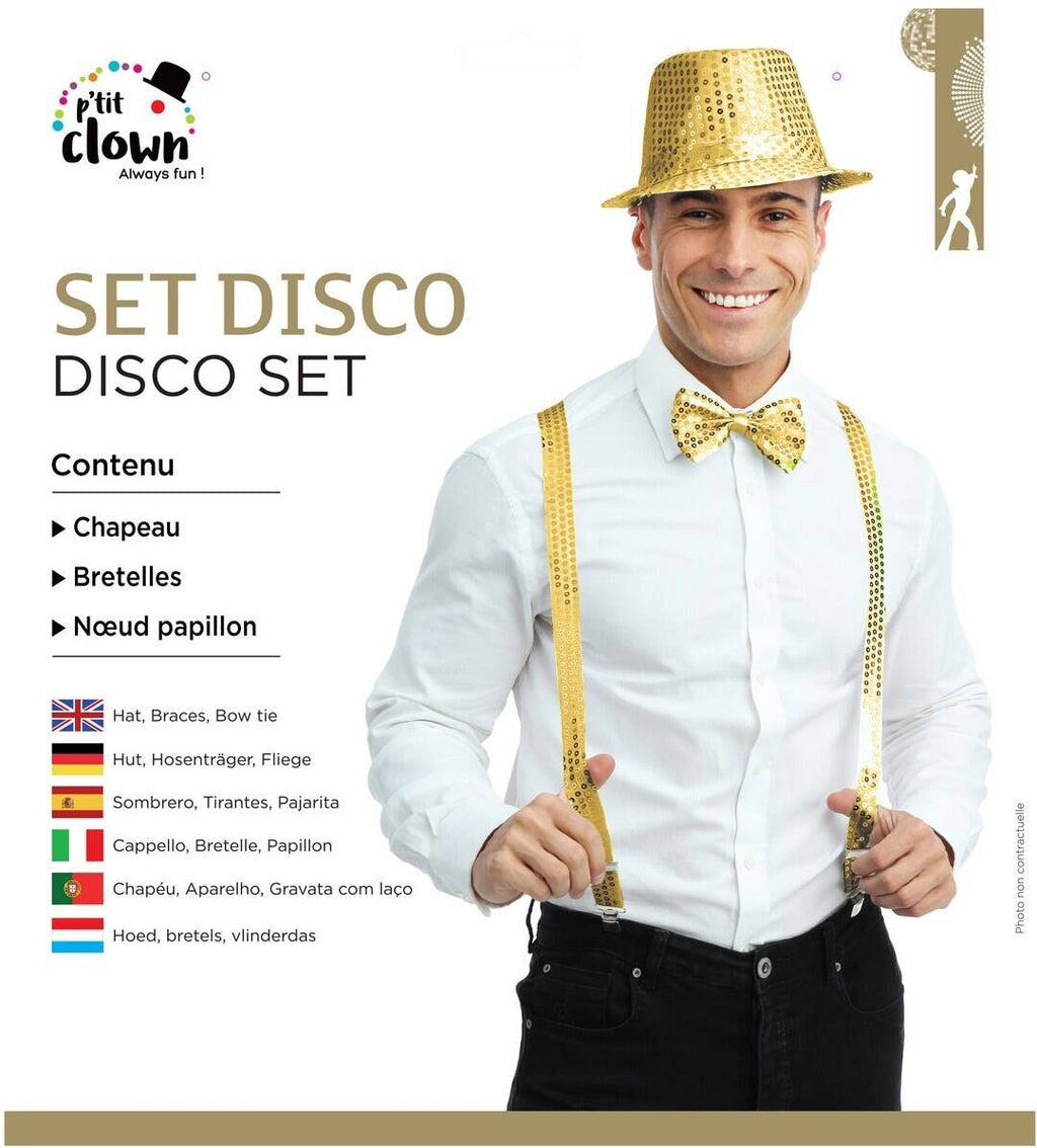 Pailletten-Disco-Set – gold