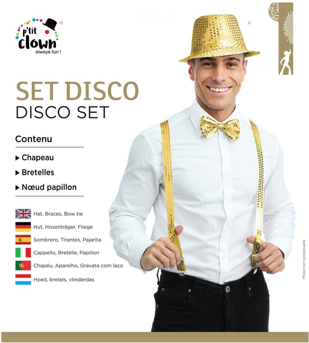 Pailletten-Disco-Set – gold