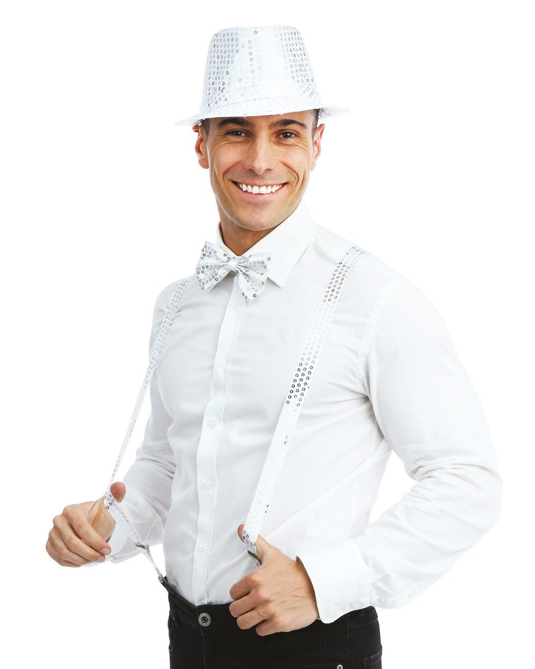 Pailletten-Disco-Set – Silber