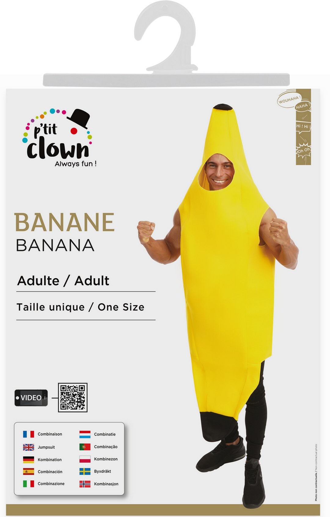 Bananenkostüm - Einheitsgröße - Erwachsene