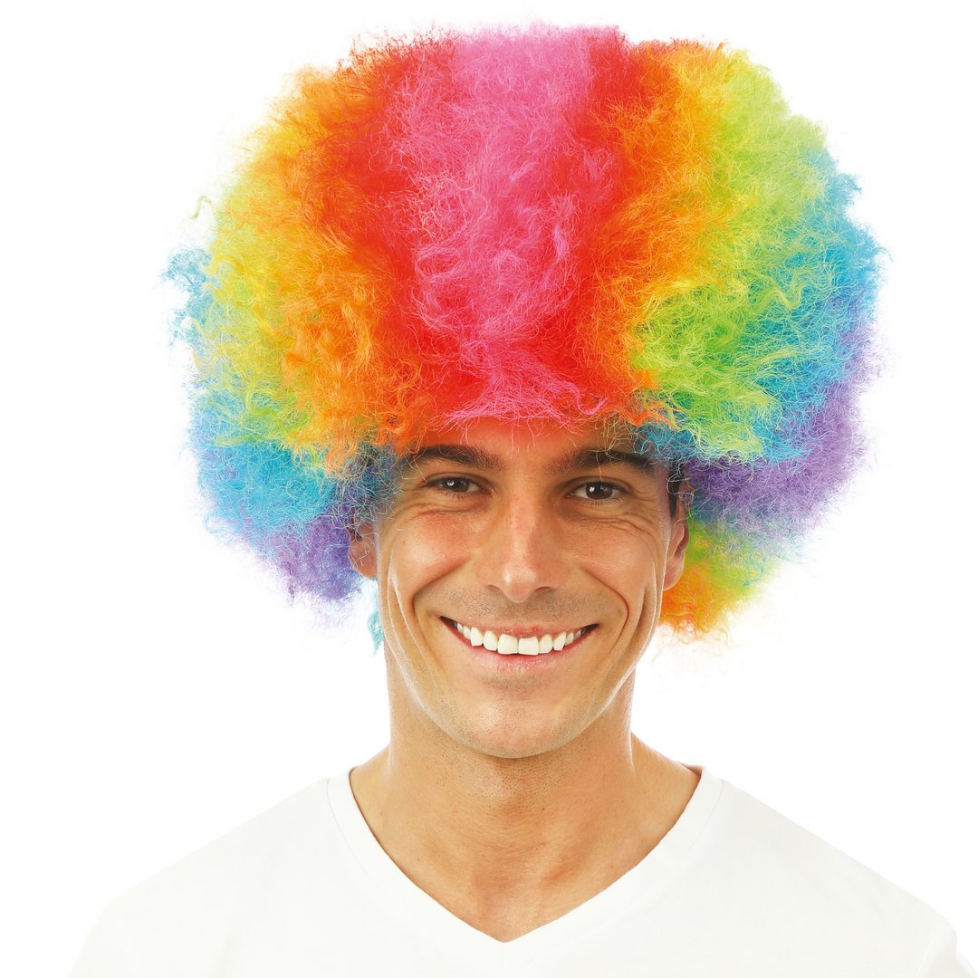Afro-Perücke – mehrfarbig