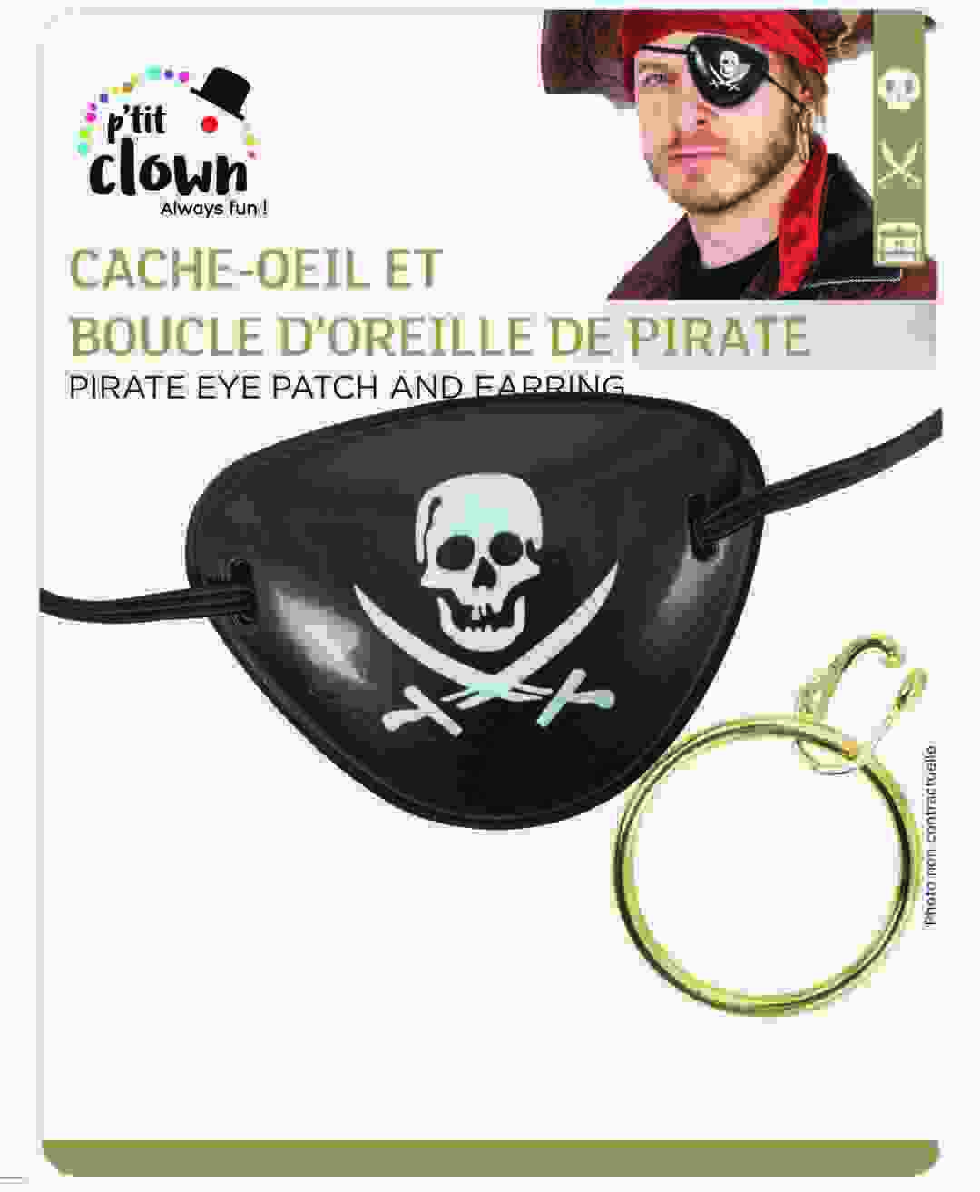 Augenklappe und Piratenohrring