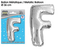 Folienballon Silber Buchstaben F