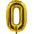Folienballon - 88 cm - Gold - Ziffer 0