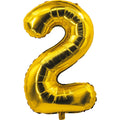 Folienballon - 88 cm - Gold - Ziffer 2