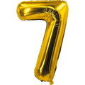 Ballon aluminium - 88 cm - or - chiffre 7