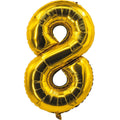 Ballon aluminium - 88 cm - or - chiffre 8
