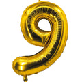 Folienballon - 88 cm - Gold - Zahl 9