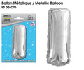 Ballon métallique Argent Lettres I