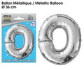 Folienballon Silber Buchstaben O
