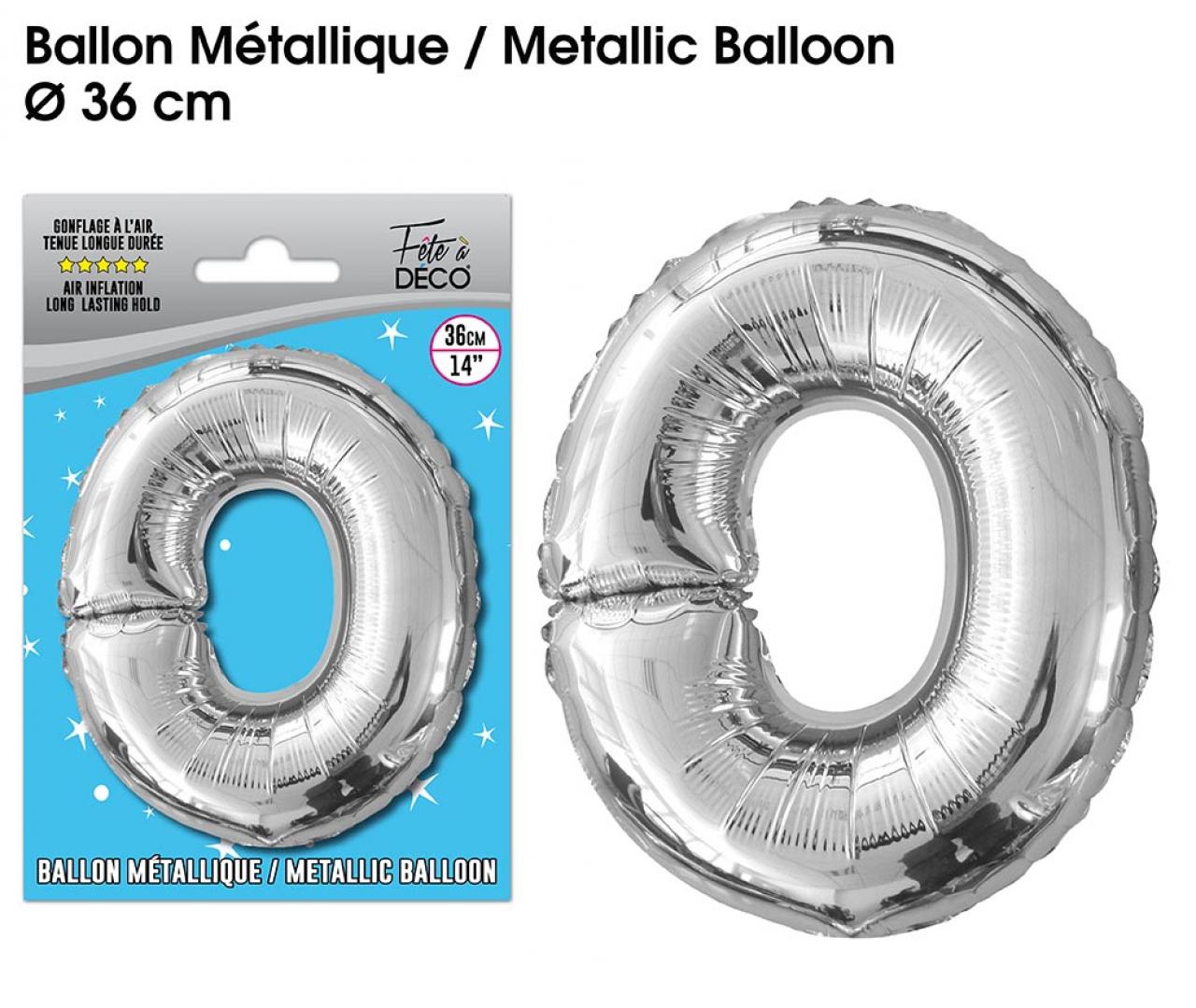 Folienballon Silber Buchstaben O
