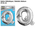 Ballon métallique Argent Lettres Q