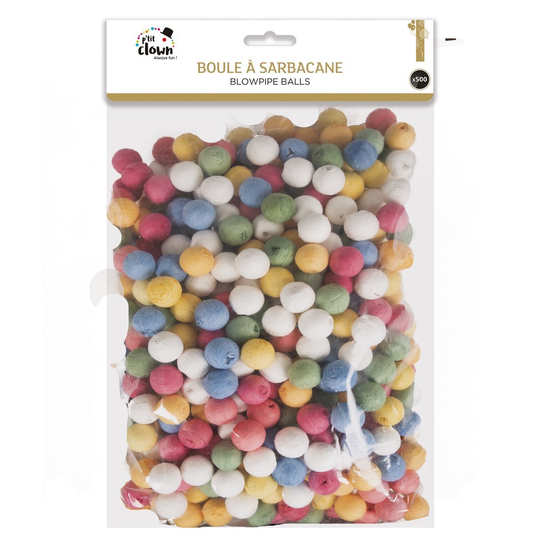 Farbige Blasrohrkugeln – 500er-Pack