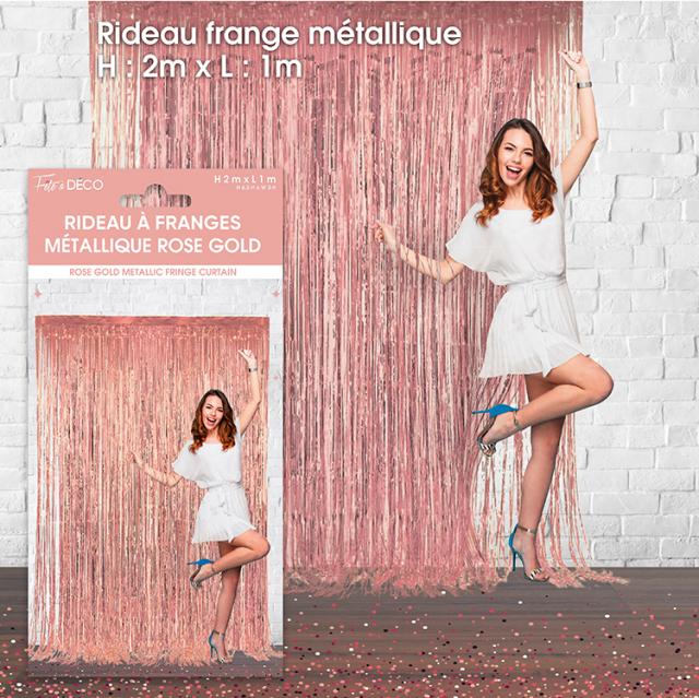 Lamettengirlande Roségold