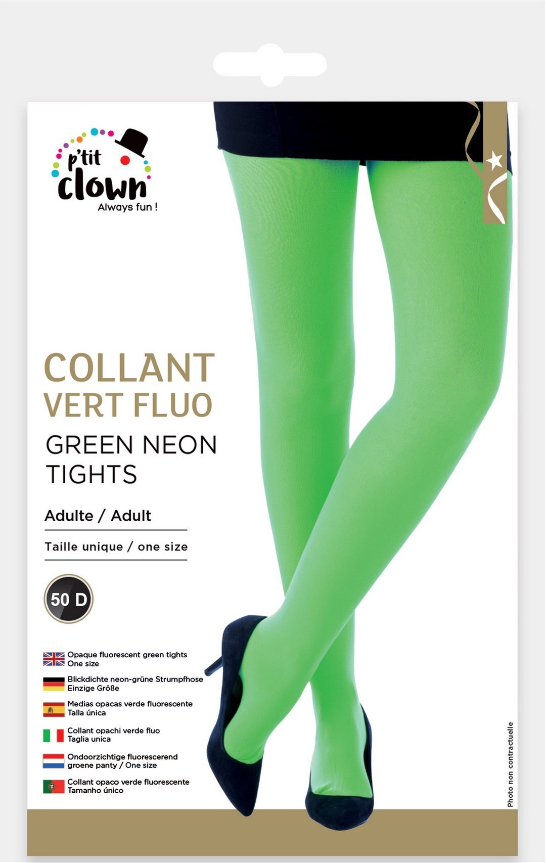 Blickdichte Strumpfhose - Neongrün