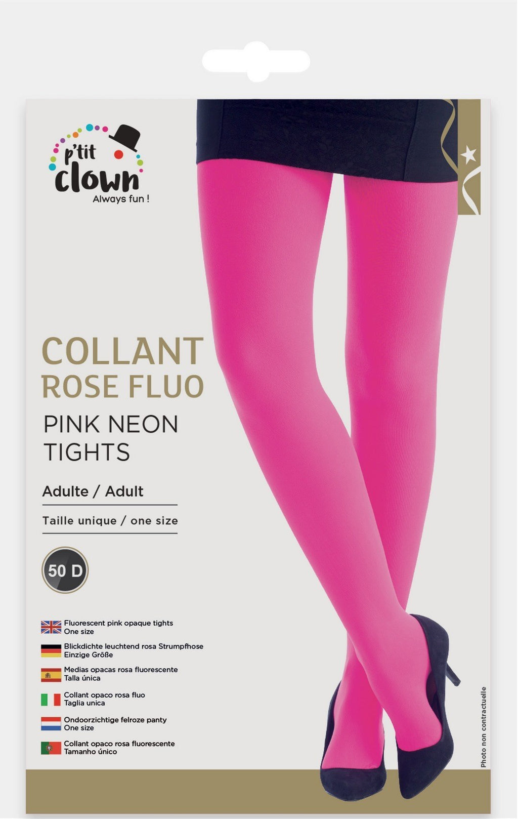Blickdichte Strumpfhose - Neonpink