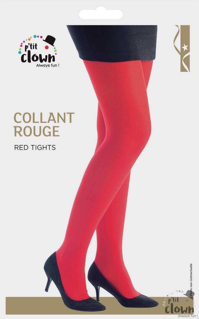 Blickdichte Strumpfhose - rot