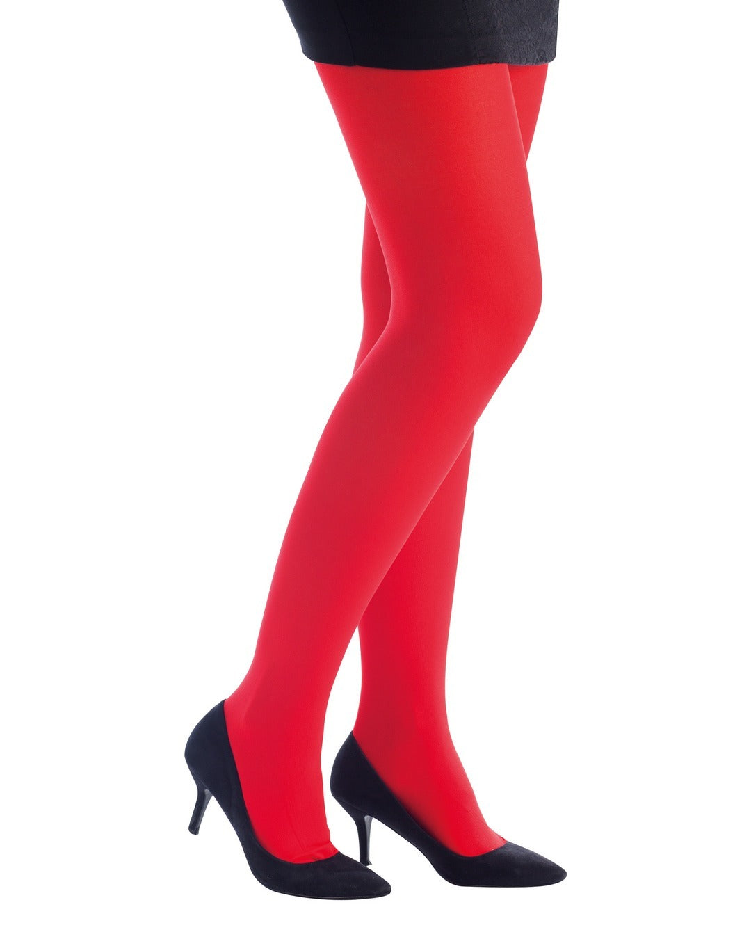 Blickdichte Strumpfhose - rot
