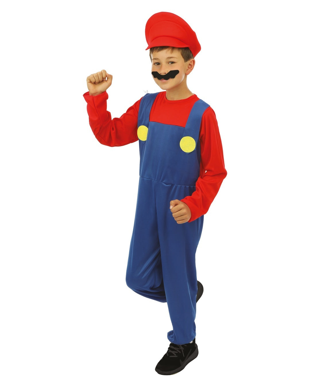Costume plombier - enfant - bleu, rouge