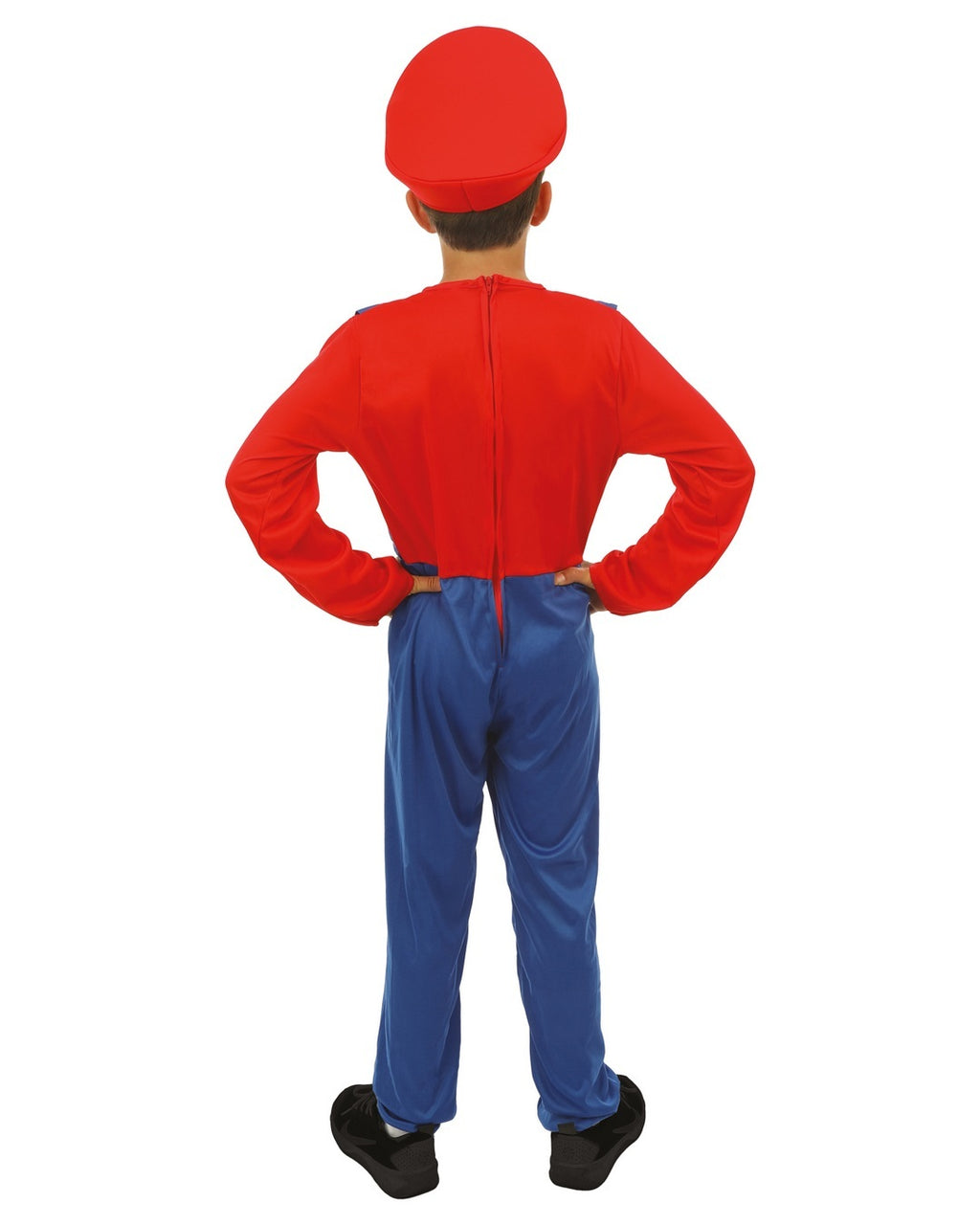 Costume plombier - enfant - bleu, rouge