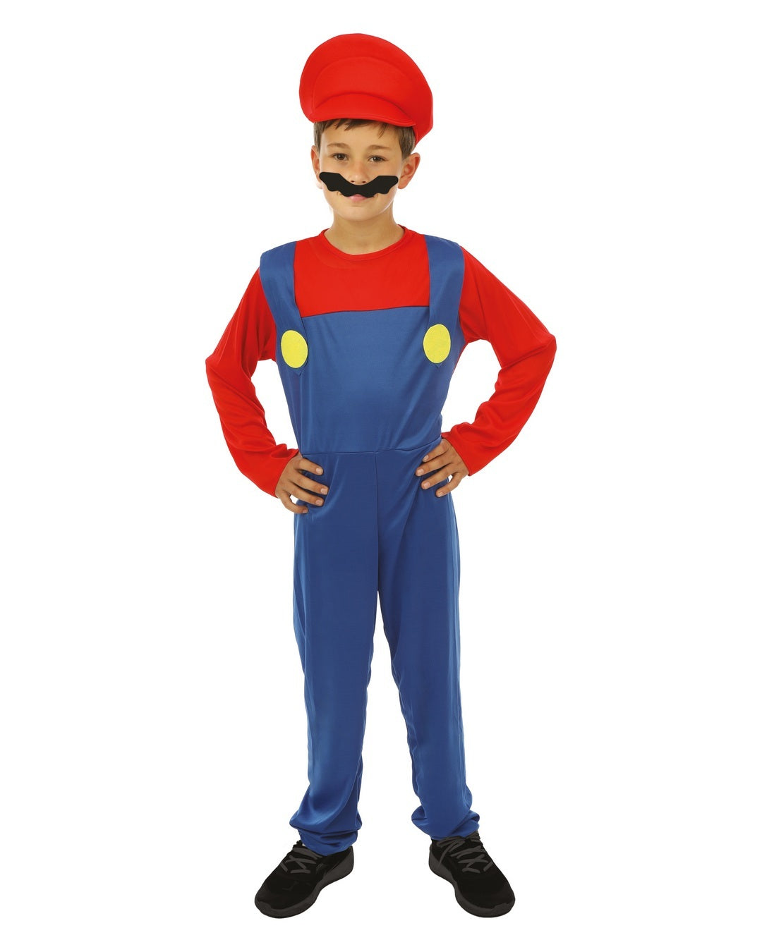 Costume plombier - enfant - bleu, rouge
