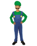 Costume plombier - enfant - bleu, vert