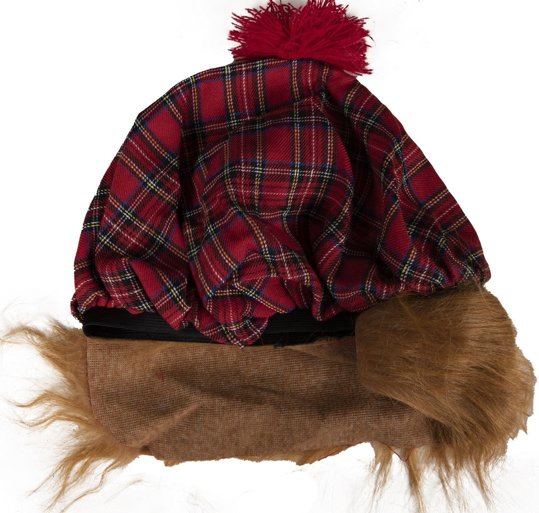Schottenmütze mit Haaren - Erwachsene