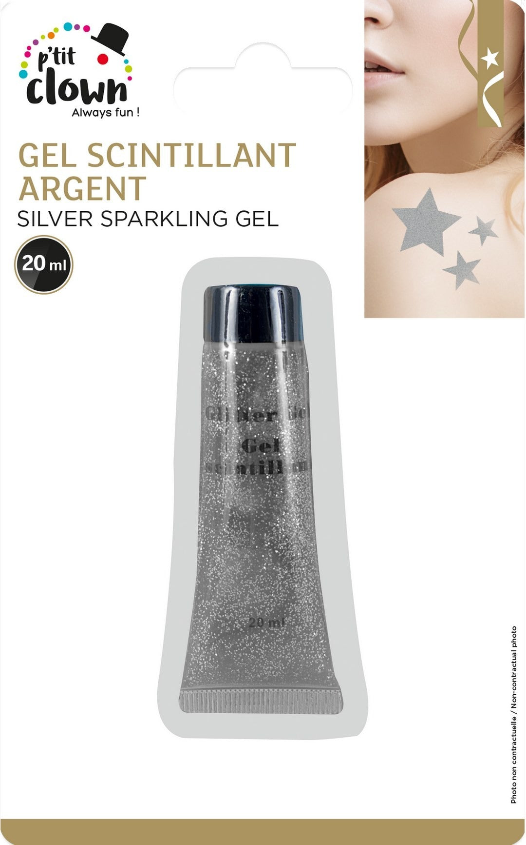 Glitzergel - 20 ml - Silber