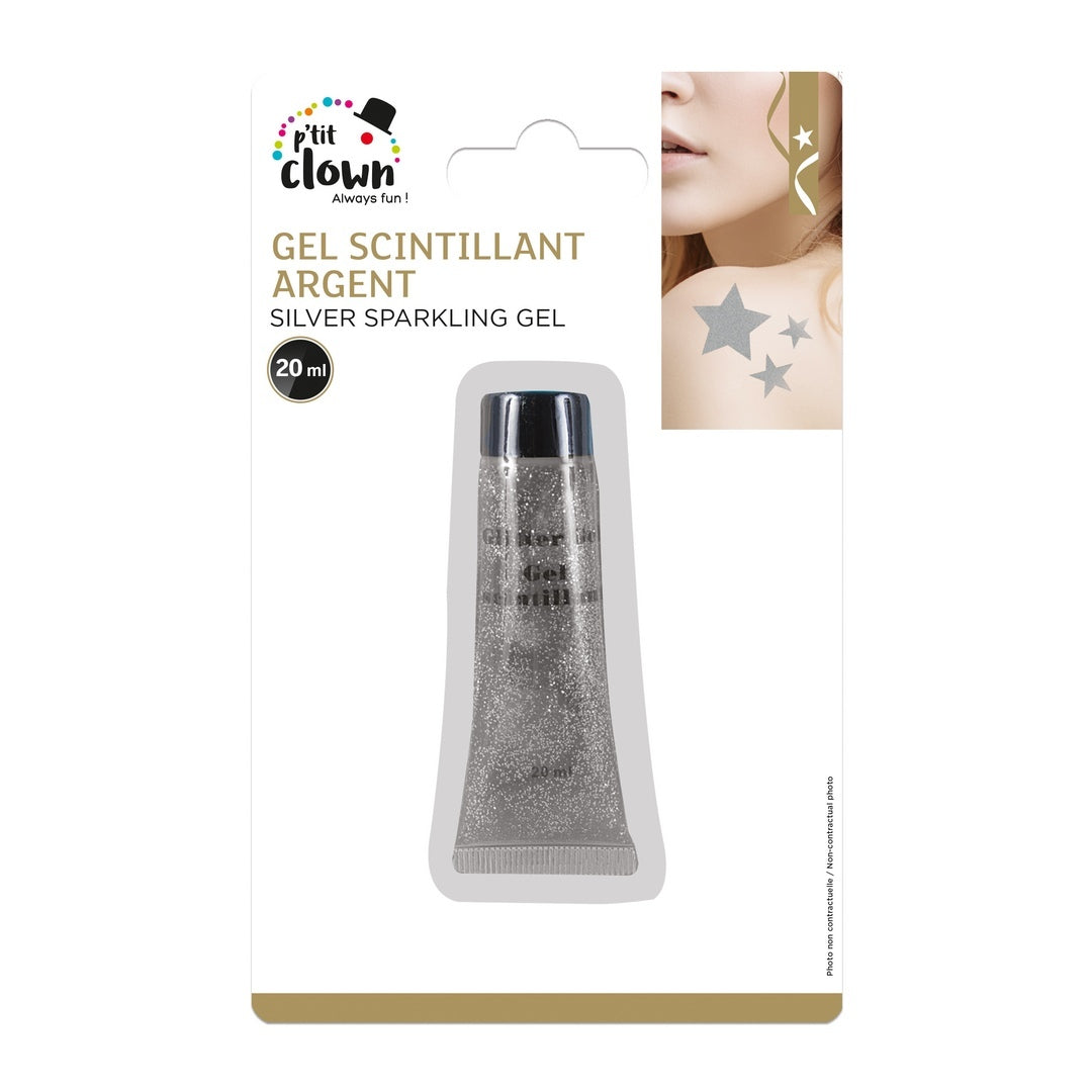 Glitzergel - 20 ml - Silber