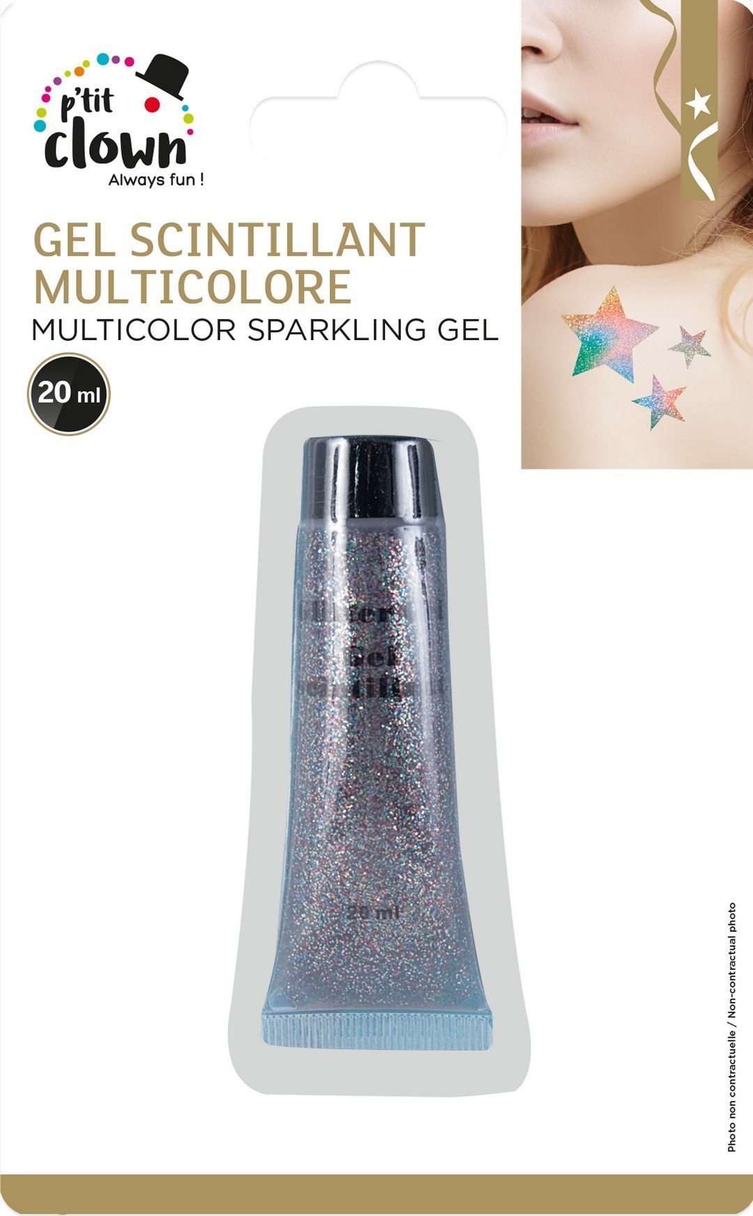Glitzergel - 20 ml - mehrfarbig