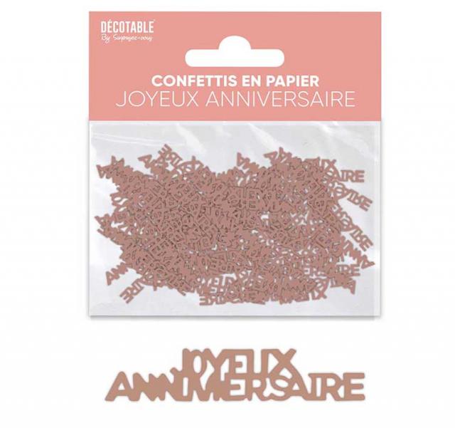 Konfetti Geburtstag Roségold Papier