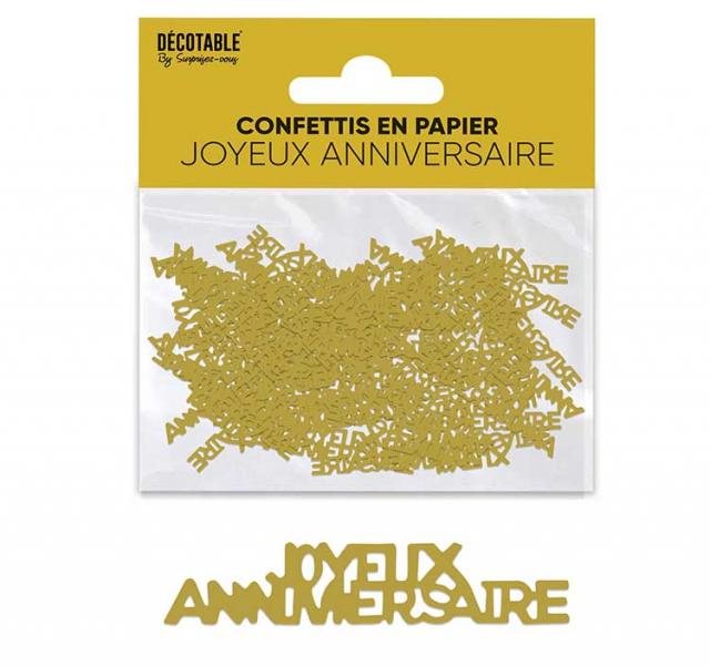 Konfetti Geburtstag Goldpapier