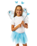 Set papillon - enfant - turquoise