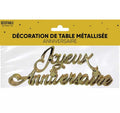 Tischdeko Geburtstag Metallic Gold