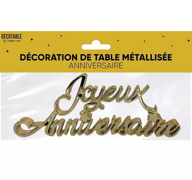 Tischdeko Geburtstag Metallic Gold