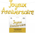 Ballon Métallique Joyeux Anniversaire Or