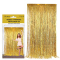Metallic-Fransenvorhang Gold