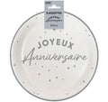 8 Geburtstagsteller 23 cm Silber